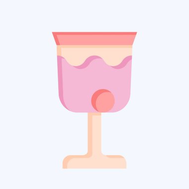 Simge şarabı. Zehir sembolüyle ilgili. Düz stil. Basit dizayn edilebilir. Basit resimleme