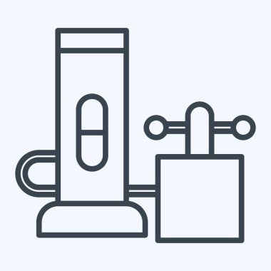 Simge Canlandırıcı Projektörü. Zehir sembolüyle ilgili. Sıra tarzı. Basit dizayn edilebilir. Basit resimleme