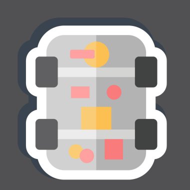 Etiket Sürücü Yağmuru. Araba Bakım Sembolü ile ilgili. Basit dizayn edilebilir. Basit resimleme