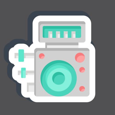 Etiket ABS Kontrol Modülü. Araba Bakım Sembolü ile ilgili. Basit dizayn edilebilir. Basit resimleme