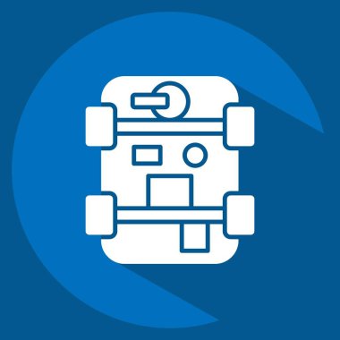 Simge Sürücü Yağmuru. Araba Bakım Sembolü ile ilgili. Uzun gölge tarzı. Basit dizayn edilebilir. Basit resimleme