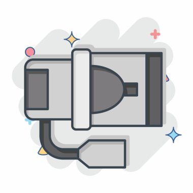 Simge Isıtıcı Üfleme Motoru. Araba Bakım Sembolü ile ilgili. Çizgi roman. Basit dizayn edilebilir. Basit resimleme