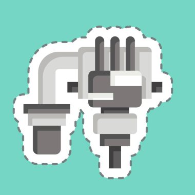 Çıkartma hattı Yakıt Reaktörünü kesti. Araba Bakım Sembolü ile ilgili. Basit dizayn edilebilir. Basit resimleme