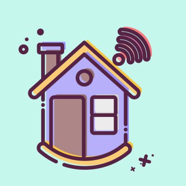 Simge Akıllı Binası. Simge Binası sembolüyle ilgili. MBE tarzı. Basit dizayn edilebilir. Basit resimleme