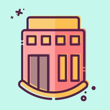 Simge Kulübü. Simge Binası sembolüyle ilgili. MBE tarzı. Basit dizayn edilebilir. Basit resimleme