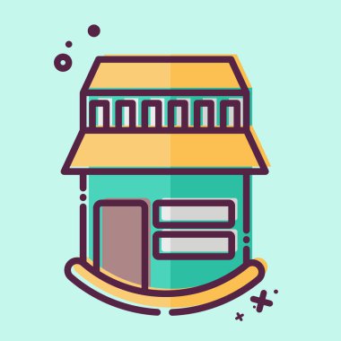 Simge Çiftliği. Simge Binası sembolüyle ilgili. MBE tarzı. Basit dizayn edilebilir. Basit resimleme