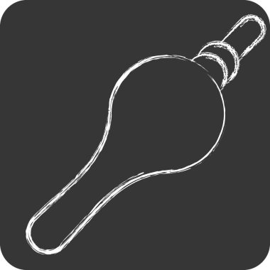 Simge Flütü. Hindistan sembolüyle ilgili. Tebeşir stili. Basit dizayn edilebilir. Basit resimleme