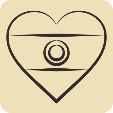 Simge Hindistan. Hindistan sembolüyle ilgili. El çizimi tarzı. Basit dizayn edilebilir. Basit resimleme