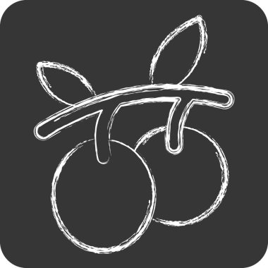 Simge zeytinyağı. Meyve ve sebze sembolüyle ilgili. Tebeşir stili. Basit dizayn edilebilir. Basit resimleme