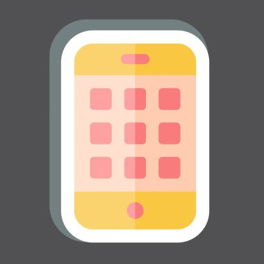 Etiket Uygulamaları. İletişim sembolüyle ilgili. Basit dizayn edilebilir. Basit resimleme