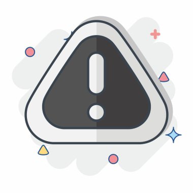 Simge Ünlemi. İletişim sembolüyle ilgili. Çizgi roman. Basit dizayn edilebilir. Basit resimleme