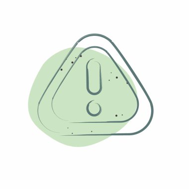 Simge Ünlemi. İletişim sembolüyle ilgili. Renkli Leke Biçimi. Basit dizayn edilebilir. Basit resimleme