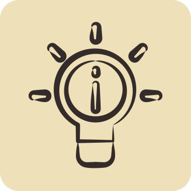 İkona fikri. İletişim sembolüyle ilgili. El çizimi tarzı. Basit dizayn edilebilir. Basit resimleme