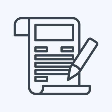 Simge Yazma. İletişim sembolüyle ilgili. Sıra tarzı. Basit dizayn edilebilir. Basit resimleme