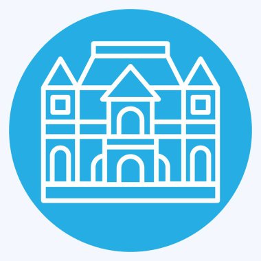 Icon Müzesi Rodin. Fransa sembolüyle ilgili. Mavi gözlü. Basit dizayn edilebilir. Basit resimleme