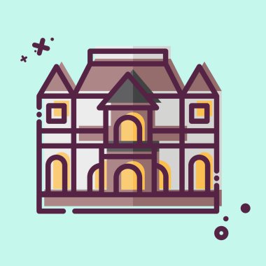 Icon Müzesi Rodin. Fransa sembolüyle ilgili. MBE tarzı. Basit dizayn edilebilir. Basit resimleme