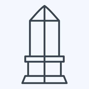 De La Concorde Simgesi. Fransa sembolüyle ilgili. Sıra tarzı. Basit dizayn edilebilir. Basit resimleme