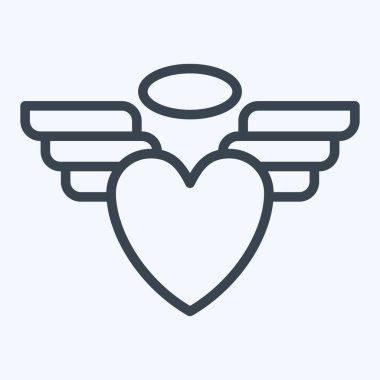 Simge açısı. Sevgililer Günü sembolüyle ilgili. Sıra tarzı. Basit dizayn edilebilir. Basit resimleme