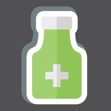 Çıkartma Medicine 1, Dünya Kanser Sembolü ile ilgili. Basit dizayn edilebilir. Basit resimleme