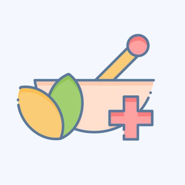 İkon Tıbbı. Dünya Kanseri sembolüyle ilgili. Karalama stili. Basit dizayn edilebilir. Basit resimleme