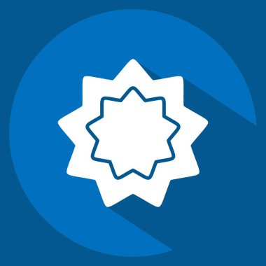 İkon kanserojen. Dünya Kanseri sembolüyle ilgili. Uzun gölge tarzı. Basit dizayn edilebilir. Basit resimleme