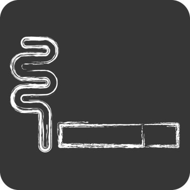 Icon Purosu. Dünya Kanseri sembolüyle ilgili. Tebeşir stili. Basit dizayn edilebilir. Basit resimleme