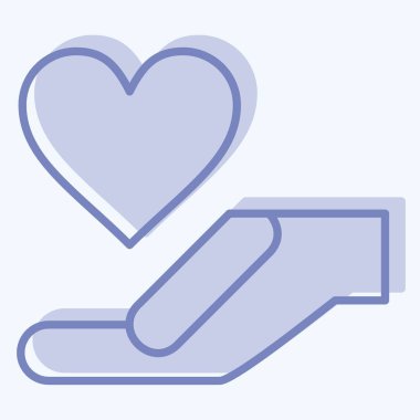 Simge Desteği. Dünya Kanseri sembolüyle ilgili. İki ton stili. Basit dizayn edilebilir. Basit resimleme