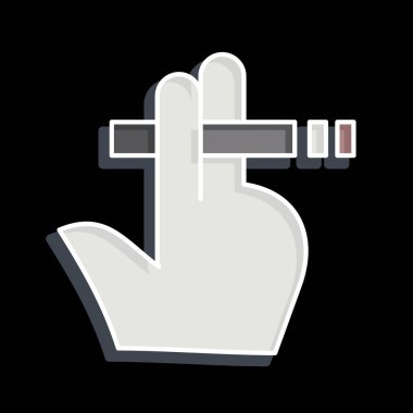 Simge Dumanı. Dünya Kanseri sembolüyle ilgili. Parlak bir stil. Basit dizayn edilebilir. Basit resimleme