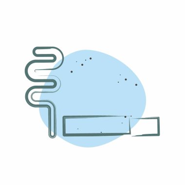 Icon Purosu. Dünya Kanseri sembolüyle ilgili. Renkli Leke Biçimi. Basit dizayn edilebilir. Basit resimleme