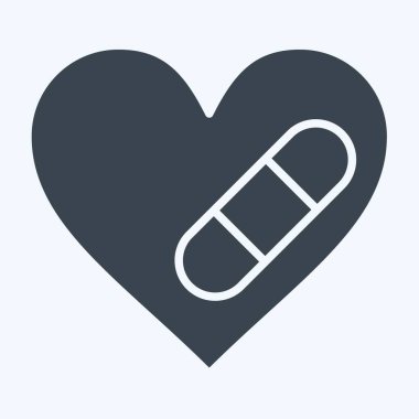 İkon tedavisi. Dünya Kanseri sembolüyle ilgili. Kabartma tarzı. Basit dizayn edilebilir. Basit resimleme