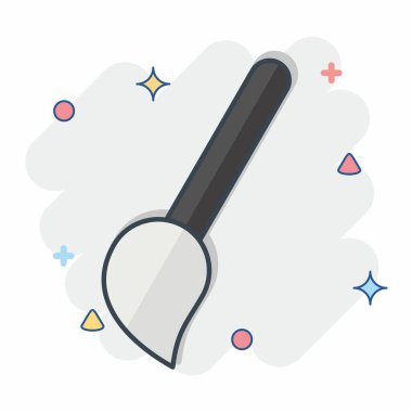 Simge paspası. Temizlik sembolüyle ilgili. Çizgi roman. Basit dizayn edilebilir. Basit illüstrasyon 1