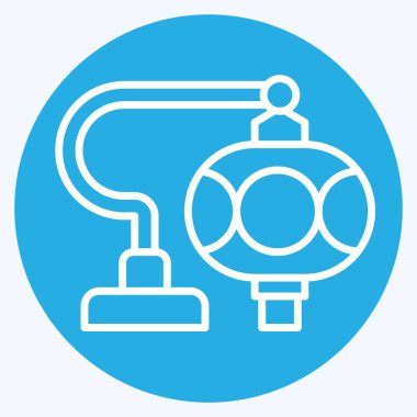 Icon Türk Cam Lambaları. Türkiye sembolü ile ilgili. Mavi gözlü. Basit dizayn edilebilir. Basit resimleme