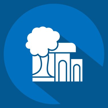 Bakire Mory 'nin Icon Evi. Türkiye sembolü ile ilgili. Uzun gölge tarzı. Basit dizayn edilebilir. Basit resimleme