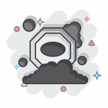 İkon Türk Siyah Sabunu. Türkiye sembolü ile ilgili. Çizgi roman. Basit dizayn edilebilir. Basit resimleme