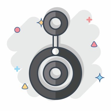 Icon Nazar Boncuk. Türkiye sembolü ile ilgili. Çizgi roman. Basit dizayn edilebilir. Basit resimleme