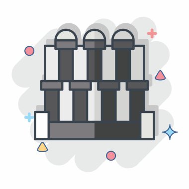 Efes 'in Icon Şehri. Türkiye sembolü ile ilgili. Çizgi roman. Basit dizayn edilebilir. Basit resimleme