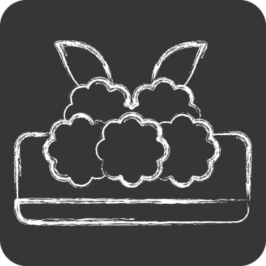 İkon Türk Köftesi. Türkiye sembolü ile ilgili. Tebeşir stili. Basit dizayn edilebilir. Basit resimleme