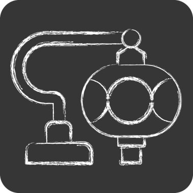 Icon Türk Cam Lambaları. Türkiye sembolü ile ilgili. Tebeşir stili. Basit dizayn edilebilir. Basit resimleme