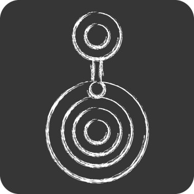 Icon Nazar Boncuk. Türkiye sembolü ile ilgili. Tebeşir stili. Basit dizayn edilebilir. Basit resimleme