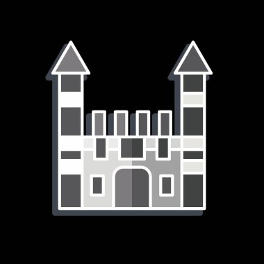 Icon Toplapi Sarayı. Türkiye sembolü ile ilgili. Parlak bir stil. Basit dizayn edilebilir. Basit resimleme