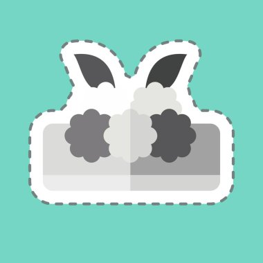 Etiket hattı Türk köftesini kesti. Türkiye sembolü ile ilgili. Basit dizayn edilebilir. Basit resimleme