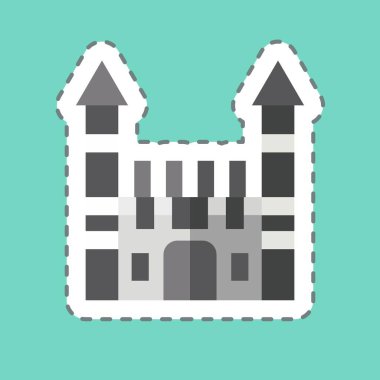 Etiket hattı Toplapi Sarayı 'nı kesti. Türkiye sembolü ile ilgili. Basit dizayn edilebilir. Basit resimleme