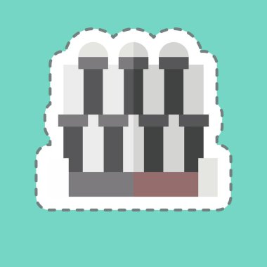 Etiket hattı Efes Şehri 'ni kesti. Türkiye sembolü ile ilgili. Basit dizayn edilebilir. Basit resimleme