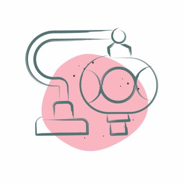 Icon Türk Cam Lambaları. Türkiye sembolü ile ilgili. Renkli Leke Biçimi. Basit dizayn edilebilir. Basit resimleme