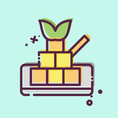 İkon Türk Lokumu. Türkiye sembolü ile ilgili. MBE tarzı. Basit dizayn edilebilir. Basit resimleme