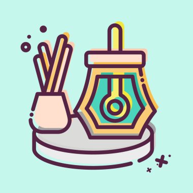 İkon Türk Çayı. Türkiye sembolü ile ilgili. MBE tarzı. Basit dizayn edilebilir. Basit resimleme