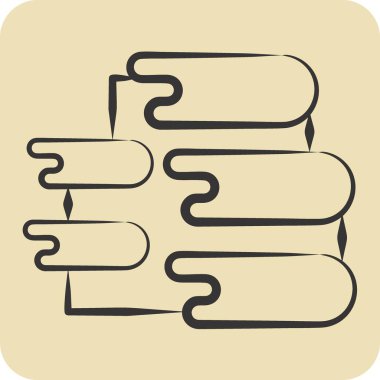 Icon Pamukkale. Türkiye sembolü ile ilgili. El çizimi tarzı. Basit dizayn edilebilir. Basit resimleme