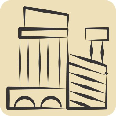 Simge Pergamum. Türkiye sembolü ile ilgili. El çizimi tarzı. Basit dizayn edilebilir. Basit resimleme