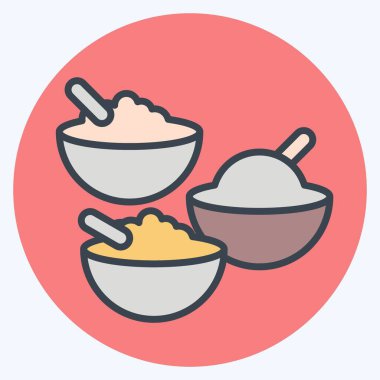 İkon Türk Baharatları. Türkiye sembolü ile ilgili. renk arkadaşı stili. Basit dizayn edilebilir. Basit resimleme