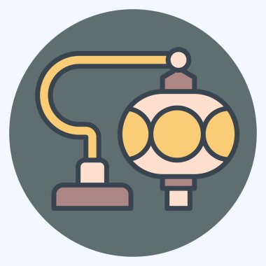 Icon Türk Cam Lambaları. Türkiye sembolü ile ilgili. renk arkadaşı stili. Basit dizayn edilebilir. Basit resimleme